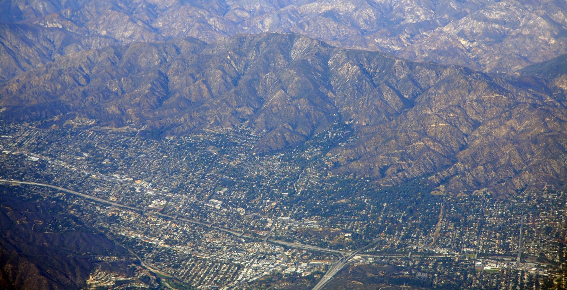 View over Montrose and La Crescenta from Mt. Lukens